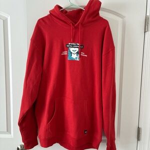 Graphic Red Hoodie
